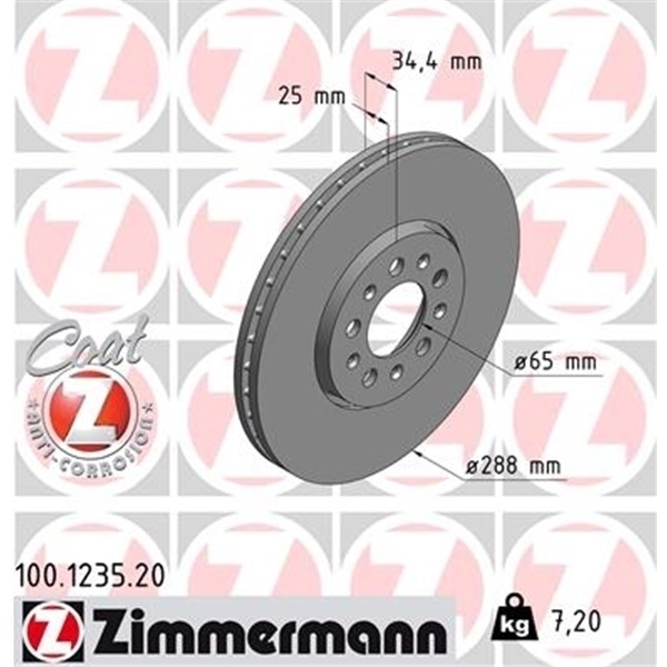 AUDI A3 8L1 1.8 T BREMSEN BREMSSCHEIBEN KIT VORNE UND HINTEN ZIMMERMANN