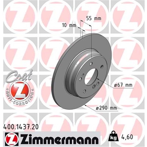 MERCEDES 270 CDI BREMSEN BREMSSCHEIBEN KIT VORNE HINTEN ZIMMERMANN