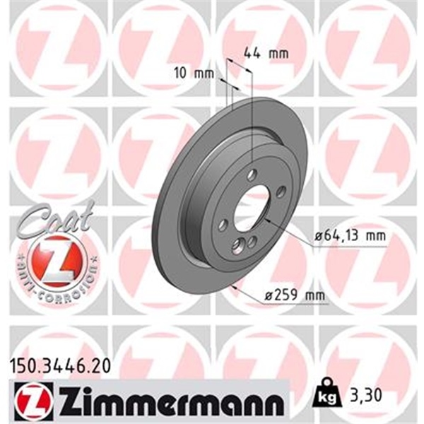 MINI COOPER ONE R56 ZIMMERMANN BREMSEN KIT VORNE HINTEN MADE IN GERMANY