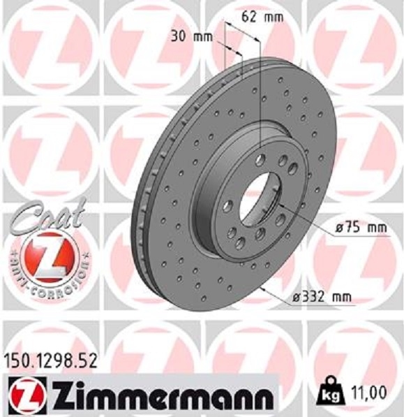 BMW X5 ZIMMERMANN SPORT BREMSEN KIT VORNE HINTEN