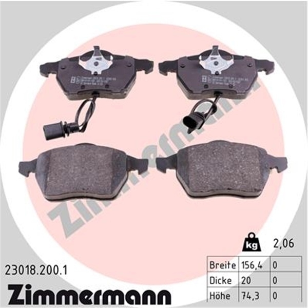ZIMMERMANN BREMSE BREMSEN BREMSSCHEIBEN BELÄGE VORNE  HINTEN AUDI A4 8E2 B6 2.0