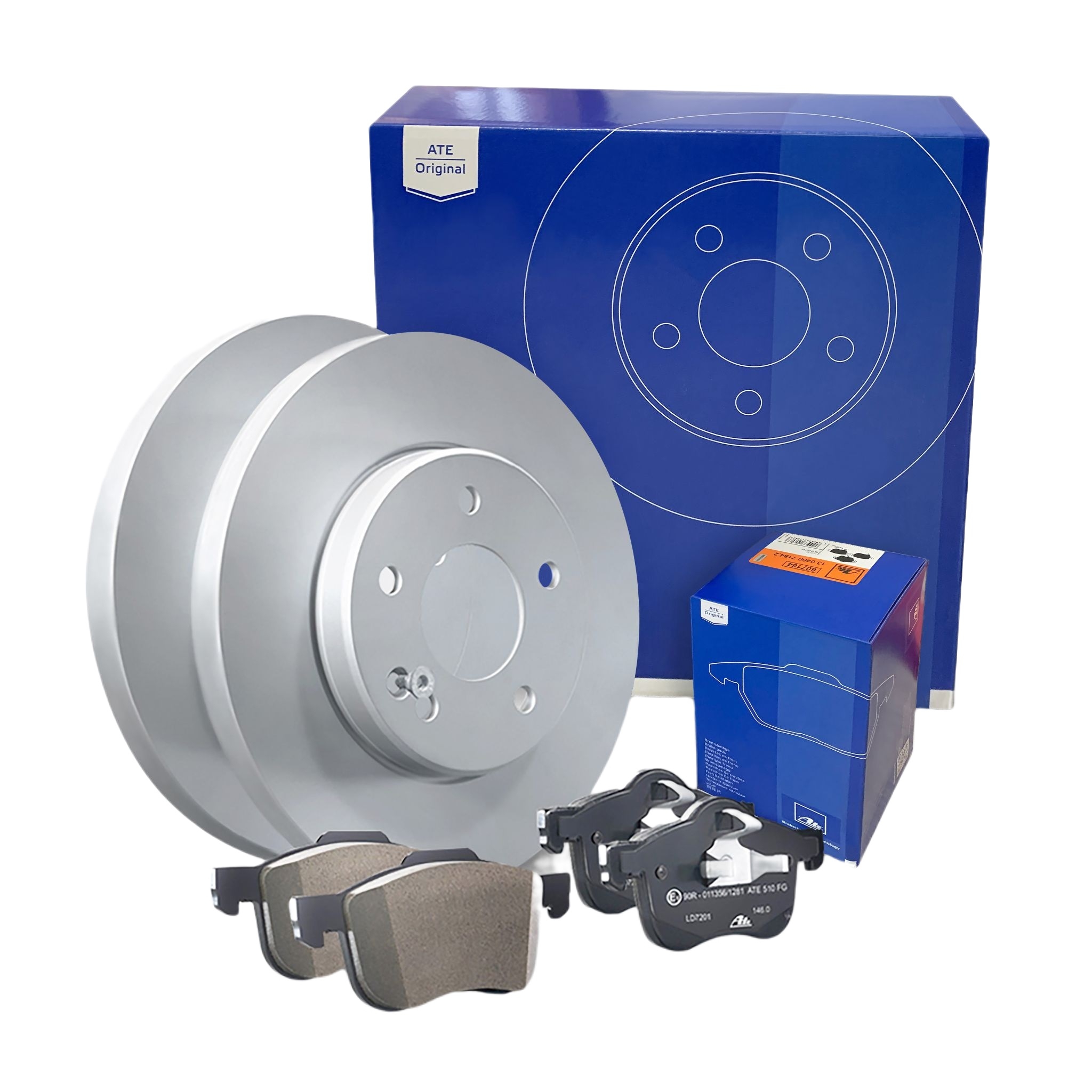ATE BREMSSCHEIBEN BREMSEN BREMSBELÄGE KIT HINTEN VW GOLF 5 1K1 1.9 TDI