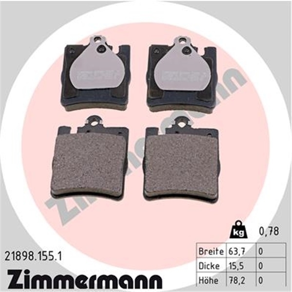 MERCEDES CLK C209 BREMSEN BREMSSCHEIBEN KIT VORNE HINTEN ZIMMERMANN