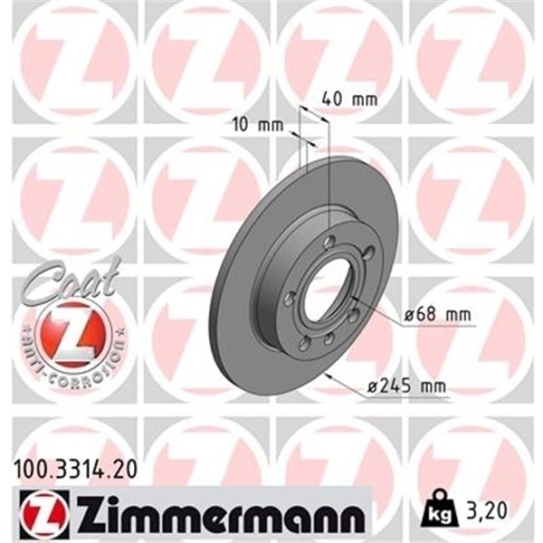 ZIMMERMANN BREMSE BREMSEN BREMSSCHEIBEN BELÄGE VORNE  HINTEN AUDI A4 8E2 1.9 TDI