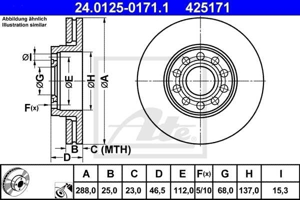 ATE BREMSSCHEIBEN BREMSE BREMSEN BELÄGE KIT VORNE HINTEN VW PASSAT 3BG